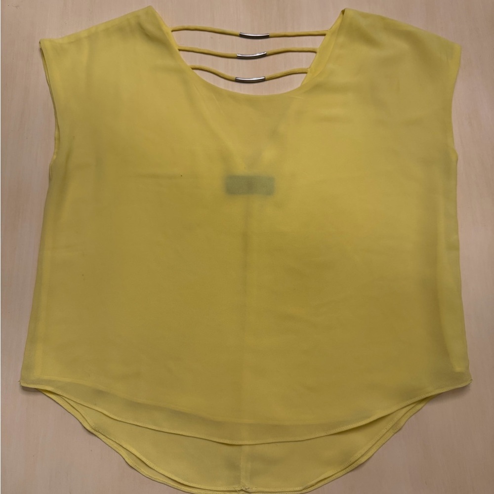 BLUE RAIN  YELLOW WOMEN TOP M